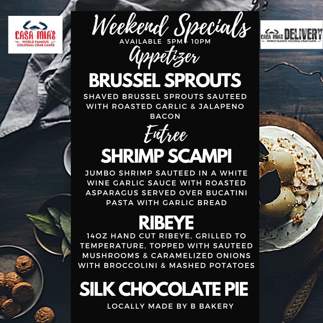Reservations | Casa Mia's Parkton 410-357-4231